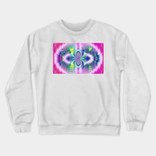 Pink Kaleidoscope Fractal Crewneck Sweatshirt